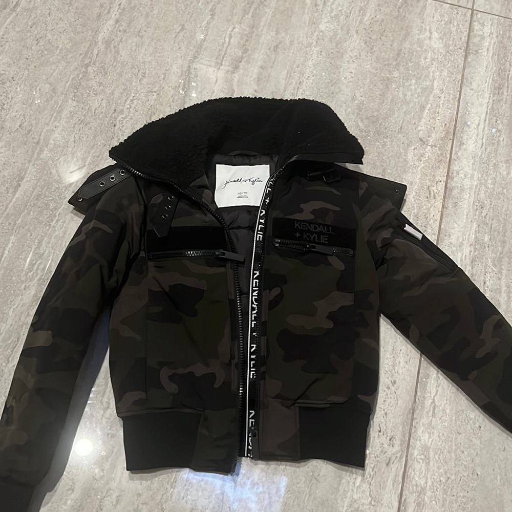 Kendall & Kylie camo winter jacket
